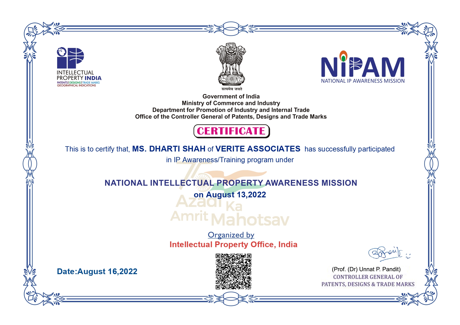 nipam-certificate