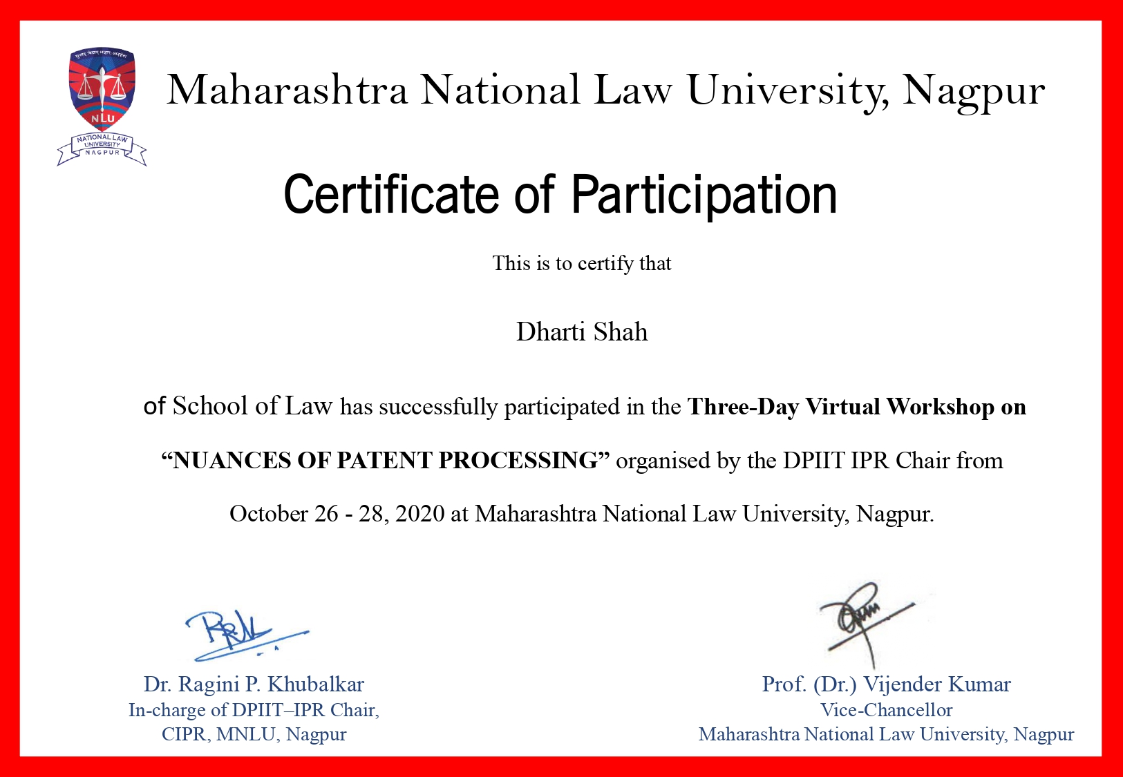 nlu-certificate