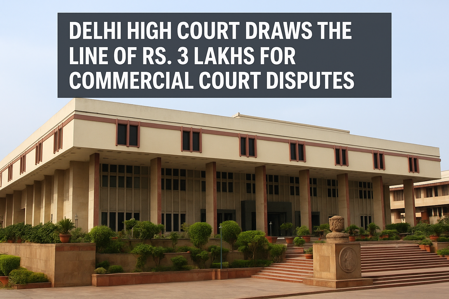 DELHI HIGH COURT DRAWN THE LINE OF RS. 3 LAKHS FOR COMMERICAL COURT DISPUTES